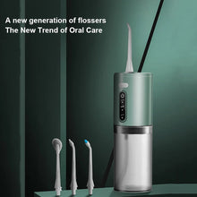 Load image into Gallery viewer, Oral Irrigator Portable IPX7 Waterproof Charge 3 Modes Teeth Cleaner Pulse Dental Handheld Water Jet Flosser Oral Cleaner