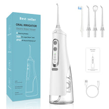 Load image into Gallery viewer, Newest Portable Oral Irrigator USB Charging Electric Dental Water Jet Flosser 310ml Water Tank Waterproof Tooth Pick Floss 4 Tip