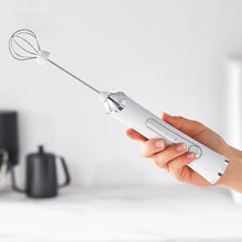 Load image into Gallery viewer, Electric Milk Frother USB Rechargeable 3 Speeds Stainless Steel Silent Portable Handheld Milk Foam Maker for Coffee Egg Beverage