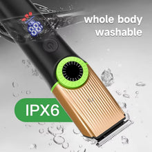 Load image into Gallery viewer, Men Hair Clippers Beard Trimmer Ear and Nose Hair Grooming Kit for Men Precision Dial Ceramic Blade 4 Comb Attachments