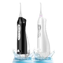 Load image into Gallery viewer, 220ML Oral Irrigator Portable Dental Water Flosser USB Rechargeable 3 Mode Water Jet Floss IPX7 Waterproof Teeth Cleaner 4 Nozzle