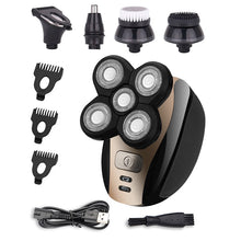 Load image into Gallery viewer, IPX7 High Quality 5 in 1 Men's Electric Shaver Waterproof USB Rechargeable Shaver Hair Trimmer Beard Trimmer Wet & Dry Razor