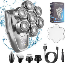 Load image into Gallery viewer, Men's Multifunctional Electric Shaver Magnetic Suction Head Household Razor Bald Machine Nose Hair Trimmer