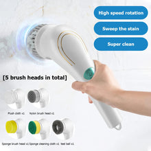 Load image into Gallery viewer, 5-in-1Multifunctional Electric Cleaning Brush usb charging Bathroom Wash Brush Kitchen Cleaning Tool Dishwashing Brush Bathtub