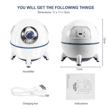 Load image into Gallery viewer, ABGR-Astronaut Spaceship Aromatherapy Air Humidifier Purifier Electric Water Fragrance Diffuser Humidificador