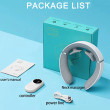 Load image into Gallery viewer, Neck Hot Compress Pulse Massager-5 Massage Modes 2 Massage Heads 16 Intensities Deep Kneading and Charging Portable