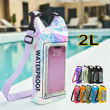 Load image into Gallery viewer, 2L Swimming Dry Bag Touch Screen Outdoor Waterproof Shoulder Kayak Trekking Beach Drifting PVC Pack Rafting Surfing Boating Bag