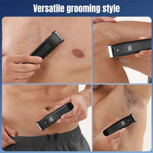 Load image into Gallery viewer, Electric Beard Trimmer Razor for Men Trim Edge Shave Wet or Dry with Waterproof Design – Adjustable Guard Body Hair Trimmer