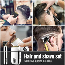 Load image into Gallery viewer, Men's Electric Shaver Multifunctional Whole Body Washing Hair Clipper Sets Digital Display Hairdresser Trimmer