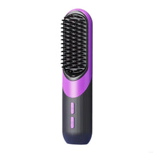 Load image into Gallery viewer, Mini Wireless Hair Styler Comb With Ceramic Plates Ionic Conditioning LCD Screen For Frizz Control