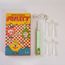 Load image into Gallery viewer, Children Sonic Electric Toothbrush With 4 Replace Brush Heads Kids Cartoon Toothbrush Ultrasonic Electric Toothbrush Waterproof