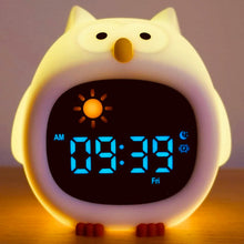 Load image into Gallery viewer, Alarm Clock for Teenager Puppy-Shape Toddler Sleep Training Clock Cute Touch Night Light for Teenager Bedroom