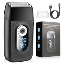 Load image into Gallery viewer, LCD Electric Mini Beard Shavers for Men's Face Cleaning and Straight Razor Bald Head Hair Trimmers Repair Sideburns Pocket Razor