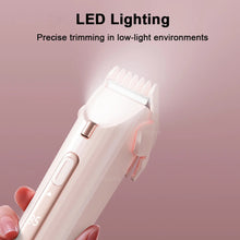 Load image into Gallery viewer, 2 in 1 Dual-Head Electric Hair Trimmer Women Razor Legs Body Underarm Bikini Hair Shaver USB Rechargeable Painless Hair Remover