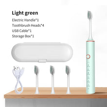 Load image into Gallery viewer, Ultrasonic Electric Toothbrush Rechargeable USB for Adults Sonic Automatic Tooth Brush Whitening Oral Hygiene 8 Replacement Head