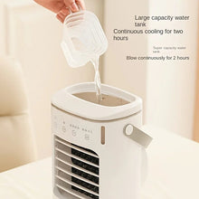 Load image into Gallery viewer, Spray Mini Portable Expandable Household Air Conditioner Desktop 600ml Water Cooler Air Supply Usb Power Cooling Fan