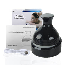 Load image into Gallery viewer, Electric Head Massage Device 3D Stereo Scalp Stress Relax Head Massage Tool Prevent Hair Loss Body Deep Tissue Kneading Massager