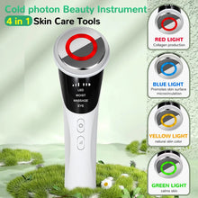 Load image into Gallery viewer, 3 Model Face and Neck Massage and Face Beauty Device LED Warm Skin Smooth and White Clean Face