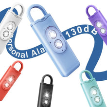Load image into Gallery viewer, Self Defense Alarm 130dB LED Light Anti-wolf Alert for Teenagers Women Carrying Scream Loud Panic Alarm Emergency Alarm Keychain