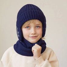 Load image into Gallery viewer, Girls Hat Scarf Set Kids Hat Scarf Set Cozy Winter Children's Hat Scarf Set Printed Thickened Windproof for Warmth Elasticity