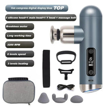 Load image into Gallery viewer, Aluminum Housing Massage Gun Brushless Big Force Massage Machine Deep Tissues Fascia Machine Gun Muscle Electric Massager