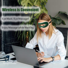 Load image into Gallery viewer, Electric Heated & Vibration Eye Massager Sleep Eye Mask Relieve Eye Fatigue Dry Eyes Dark Circles Improve Sleep Eye Care Tools
