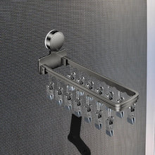 Load image into Gallery viewer, Drying Rack with 14 Drying Clips Suction Cup Folding Clothes Hanger Laundry Clip for Pants Shorts Underwear Towel Bathroom