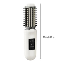 Load image into Gallery viewer, Cordless Hair Curling Iron Brush USB Rechargeable Travel Heated Round Brush 3-in-1 Electric Hair Curling Wand Styling Tools