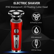 Load image into Gallery viewer, Multi-function Electric Shaver Electric Razor USB Rechargeable Shaving Machine for Men 3 Blades Portable Beard Trimmer Clipper