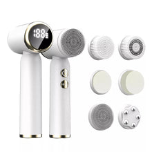 Load image into Gallery viewer, LED Electric Facial Cleansing Brush 6 In 1 Face Cleaner Blackhead Removal Pore Clean Skin Rejuvenation Beauty Care Device