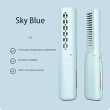 Load image into Gallery viewer, Cordless Compact Hair Straightening Brush Automatic Power Off Protection Portable A Smooth Comb Not Harmful To Hair Anti-scald