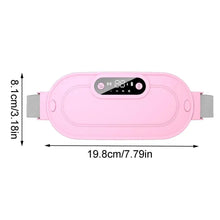 Load image into Gallery viewer, Portable Heating Pad Stomach Warmer Waist Warmers Winter Massager Heating Belly Warmer With Digital Display adjustable Vibration