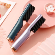 Load image into Gallery viewer, Portable Hair Straightener Curling Wireless Ion Comb USB Charge Straight Hair Brush Multifunction Straight Hair Comb women mini
