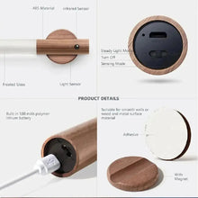Load image into Gallery viewer, Motion Sensor Night Light 3 Colors Dimmable USB Rechargeable Portable Stairway Light Wall Lamp for Bedroom Stair Hallway Kitchen