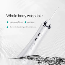Load image into Gallery viewer, Portable Electric Oral Irrigator Waterproof USB Rechargeable Dental Water Flosser Water Jet Teeth Cleaner 5 Nozzles