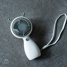Load image into Gallery viewer, Portable Mini Fan USB Charging Handheld Cartoon Fan For Outdoor Creative Cute Mute Lanyard Desktop Small Cooling Conditioner Fan