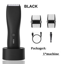 Load image into Gallery viewer, Men Electric Shaver for Body Groin Trimmer Male Waterproof Razor Rechargeable Clipper Pubic Hair Epilator