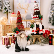 Load image into Gallery viewer, Christmas Decorations, Chrismtas Gnome Home Decoration Indoor, Handmade Christmas Gnome, Great For Table Decoration