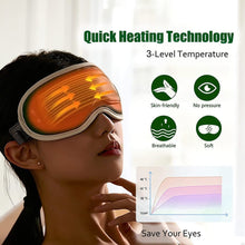 Load image into Gallery viewer, Electric Heated & Vibration Eye Massager Sleep Eye Mask Relieve Eye Fatigue Dry Eyes Dark Circles Improve Sleep Eye Care Tools