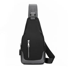Load image into Gallery viewer, Business Crossbody Bags For Men Multi-function Waterproof Bag Large Capacity USB Charging Laptop Chest Bags Travel Bagpack