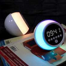 Load image into Gallery viewer, LED Ambient Bluetooth Speaker ABS Multifunctional Three Speed Bright Color Speaker Alarm Clock FM Radio Stereo