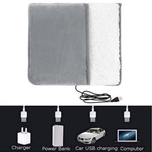 Load image into Gallery viewer, Warm Slippers Feet Warm Slippers Heating Glove USB Electric Heating Pad Winter Hand Foot Warmer Washable Household Foot Warmer