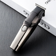 Load image into Gallery viewer, Professional Rechargeable Men's Hair Trimmer Engraved Notch Styling Barbershop IPX5 Waterproof Clipper with Charging Base