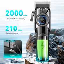Load image into Gallery viewer, Hair Clipper Electric Hair Cutting Machine Professional Hair Clipper Adjustable Haircut Machine Clipper for Men