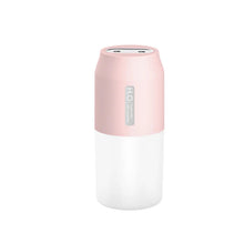Load image into Gallery viewer, 300ml Portable Dual Spray Ultrasonic Air Humidifier 1800mah Rechargeable Mini with LED Night Light USB Silent Car Home
