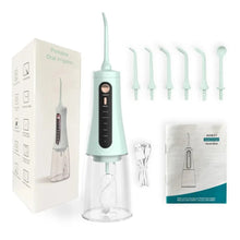Load image into Gallery viewer, Oral Irrigator USB Rechargeable Water Flosser Portable Dental Water Jet 350ML Water Tank Waterproof 5 Model Teeth Cleaner 6 Jet