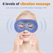 Load image into Gallery viewer, 3D Eye Mask 6 level Vibration Eye Mask 3 Level Heated Electric Steam Constant Temperature Massage Smart Timing Sleep Shading