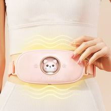 Load image into Gallery viewer, Cordless Massage Heating Pad Vibration Warm Waist Belt Smart Massager For Back Or Belly Period Pain Relief Device Gift For Women