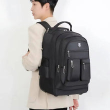 Load image into Gallery viewer, Large Capacity Travel Backpack With Wheels Hidden Pull Rod Waterproof Carry On Luggage Weekend Travel Bag For Men Business Trip