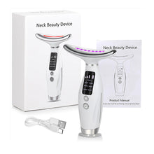 Load image into Gallery viewer, 7 Colour Light Neck Instrument Face and Neck Whole Body Beauty Massage Three Gears 7 Modes with Screen Display